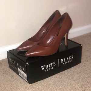 WHBM Rich Mahogany Heels